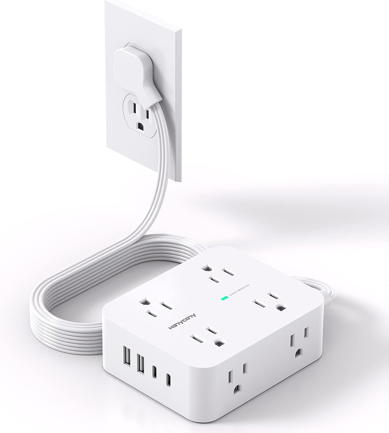 Surge Protector Power Strip, Extension Cord with Multiple Outlets