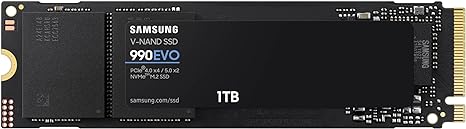 Samsung 990 EVO SSD 1TB, PCIe Gen 4x4, Gen 5x2 M.2 2280 NVMe